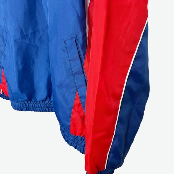 GENERAL MERCHANDISE Chicago Cubs Red White Blue Windbreaker Baseball Jacket sz M - Picture 10 of 16